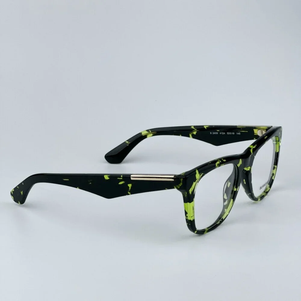 Burberry BE2409 4124 BRAND NEW Eyeglasses Green Havana Square Unisex